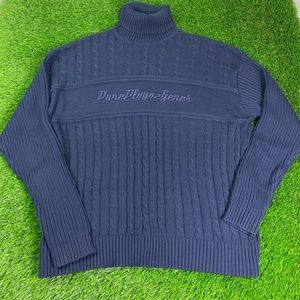 Vintage Pure Playaz Mens Large Long Sleeve Turtleneck Sweater